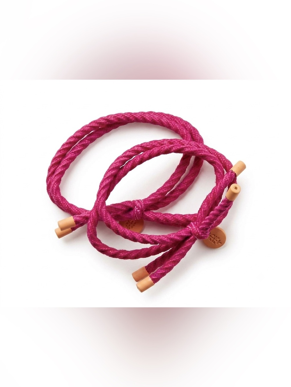 Free People Pink Wrapped Cord Hair Tie Bracelet (1) NEW